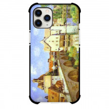 Alfred Sisley The Bridge At Moret Phone Case For iPhone and Samsung Galaxy Devices - The Bridge At Moret Painting Impressionist Artwork