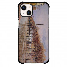 Alfred Sisley The Flood At Port-Marly Phone Case For iPhone and Samsung Galaxy Devices - The Flood At Port-Marly Painting Impressionist Artwork
