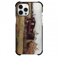 Camille Pissarro The Bohemians Wagon Phone Case For iPhone and Samsung Galaxy Devices - The Bohemians Wagon Painting Impressionist Artwork