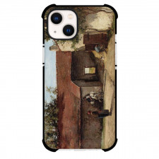Camille Pissarro Farmyard Phone Case For iPhone and Samsung Galaxy Devices - Farmyard Painting Impressionist Artwork