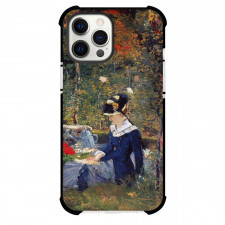 Edouard Manet Young Woman In The Garden Phone Case For iPhone and Samsung Galaxy Devices - Young Woman In The Garden Painting Impressionist Artwork