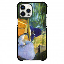 Gustave Caillebotte Boating On The Yerres Phone Case For iPhone and Samsung Galaxy Devices - Boating On The Yerres Painting Impressionist Artwork