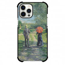 Gustave Caillebotte Rising Road Phone Case For iPhone and Samsung Galaxy Devices - Rising Road Painting Impressionist Artwork