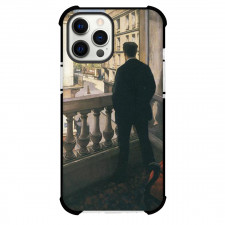 Gustave Caillebotte Young Man At His Window Phone Case For iPhone and Samsung Galaxy Devices - Young Man At His Window Painting Impressionist Artwork