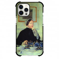 Mary Cassatt Lady At The Tea Table Phone Case For iPhone and Samsung Galaxy Devices - Lady At The Tea Painting Impressionist Artwork