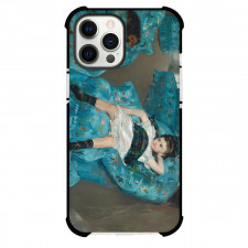 Mary Cassatt Little Girl in a Blue Phone Case For iPhone and Samsung Galaxy Devices - Little Girl In A Blue Painting Impressionist Artwork