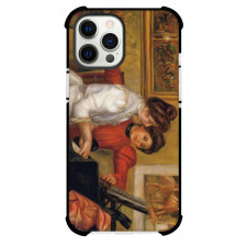 Pierre-Auguste Renoir Young Girls At The Piano Phone Case For iPhone and Samsung Galaxy Devices - Young Girls At The Piano Painting Impressionist Artwork