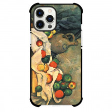 Paul Cezanne Curtain Jug And Fruit Bowl Phone Case For iPhone and Samsung Galaxy Devices - Curtain Jug And Fruit Bowl Painting Impressionist Artwork