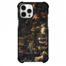 Jacopo Bassano Expulsion of the Merchants Phone Case For iPhone Samsung Galaxy Pixel OnePlus Vivo Xiaomi Asus Sony Motorola Nokia - Expulsion of the Merchants From The Temple Painting Mannerism Artwork