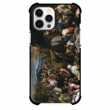 Jacopo Bassano Israelis Drinking The Miraculous Water Phone Case For iPhone Samsung Galaxy Pixel OnePlus Vivo Xiaomi Asus Sony Motorola Nokia - Israelis Drinking The Miraculous Water Painting Mannerism Artwork