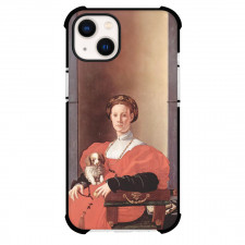 Jacopo Pontormo Portrait of A Lady in A Red Dress Phone Case For iPhone Samsung Galaxy Pixel OnePlus Vivo Xiaomi Asus Sony Motorola Nokia - Portrait of A Lady in A Red Dress Painting Mannerism Artwork