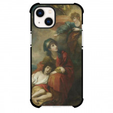 Benjamin West Hagar and Ishmael Phone Case For iPhone and Samsung Galaxy Devices - Hagar and Ishmael Painting Neoclassicism Artwork