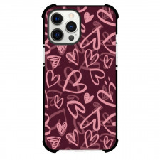 Pink Heart Phone Case For iPhone Samsung Galaxy Pixel OnePlus Vivo Xiaomi Asus Sony Motorola Nokia - Pink Heart Background Pattern Art