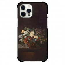 Gustave Courbet Bouquet of Flowers Phone Case For iPhone and Samsung Galaxy Devices - Bouquet of Flowers Painting Realism Artwork