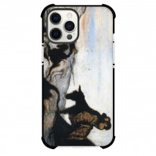 Honore Daumier Don And Sancho Panza Phone Case For iPhone and Samsung Galaxy Devices - Don And Sancho Panza in The Mountains Painting Realism Artwork