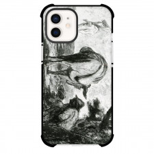 Honore Daumier Don And Sancho Phone Case For iPhone and Samsung Galaxy Devices - Don And Sancho Painting Realism Artwork