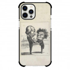 Honore Daumier Emmanuel Arago Phone Case For iPhone and Samsung Galaxy Devices - Emmanuel Arago Painting Realism Artwork