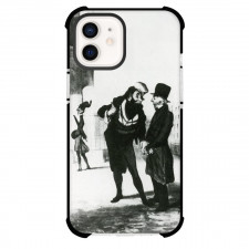 Honore Daumier Robert Macaire Business Men Phone Case For iPhone and Samsung Galaxy Devices - Robert Macaire Business Men Painting Realism Artwork