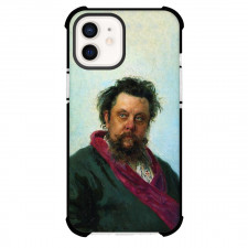 Ilya Repin Portrait Phone Case For iPhone and Samsung Galaxy Devices - Portrait of The Composer Modest Musorgsky Painting Realism Artwork