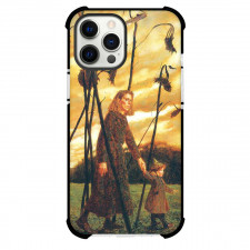 Jamie Wyeth Giuliana And The Sunflowers Phone Case For iPhone and Samsung Galaxy Devices - Giuliana And The Sunflowers Painting Realism Artwork