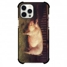 Jamie Wyeth Portrait of Pig Phone Case For iPhone and Samsung Galaxy Devices - Portrait of Pig Painting Realism Artwork