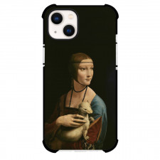 Leonardo Da Vinci Lady With An Ermine Phone Case For iPhone and Samsung Galaxy Devices - Lady With An Ermine Painting Renaissance Artwork
