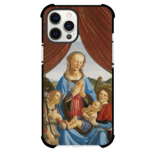 Andrea Del Verrocchio Virgin And Child Phone Case For iPhone and Samsung Galaxy Devices - Virgin And Child with Two Angels Painting Renaissance Artwork