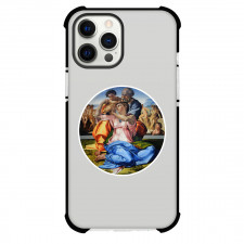 Michelangelo Holy Family Phone Case For iPhone and Samsung Galaxy Devices - Holy Family With St. John The Baptist Painting Renaissance Artwork