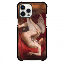 Michelangelo Leda And The Swan Phone Case For iPhone and Samsung Galaxy Devices - Leda And The Swan Painting Renaissance Artwork