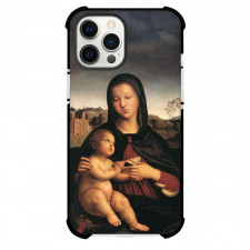 Raphael Madonna And Child Phone Case For iPhone and Samsung Galaxy Devices - Madonna And Child With The Book Painting Renaissance Artwork