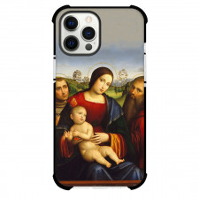 Raphael Madonna And Child Phone Case For iPhone and Samsung Galaxy Devices - Madonna And Child with Saints Francis And Jerome Painting Renaissance Artwork