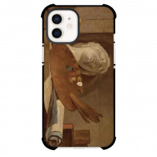 Jean-Baptiste-Simeon Chardin The Attributes of Painting Phone Case For iPhone and Samsung Galaxy Devices - The Attributes of Painting And Sculpture Painting Rococo Artwork