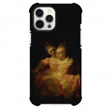 Jean-Honore Fragonard Two Sisters Phone Case For iPhone and Samsung Galaxy Devices - Two Sisters Painting Rococo Artwork