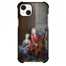 Jean-Marc Nattier The Music Lesson Phone Case For iPhone and Samsung Galaxy Devices - The Music Lesson Painting Rococo Artwork