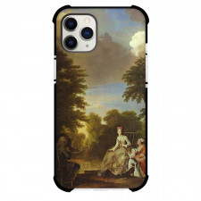 William Hogarth The Fishing Party Phone Case For iPhone and Samsung Galaxy Devices - The Fishing Party Painting Rococo Artwork