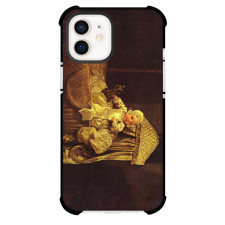 William Hogarth Gerard Anne Edwards in His Cradle Phone Case For iPhone and Samsung Galaxy Devices - Gerard Anne Edwards in His Cradle Painting Rococo Artwork