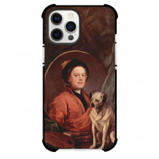 William Hogarth The Painter And His Pug Phone Case For iPhone and Samsung Galaxy Devices - The Painter And His Pug Painting Rococo Artwork