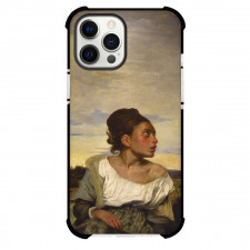 Eugene Delacroix Orphan Girl Phone Case For iPhone and Samsung Galaxy Devices - Orphan Girl At The Cemetery Painting Romanticism Artwork