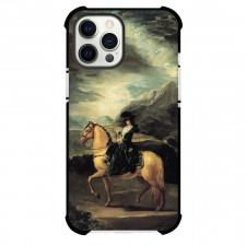 Francisco Goya Portrait of Maria Teresa On Horseback Phone Case For iPhone and Samsung Galaxy Devices - Portrait of Maria Teresa On Horseback Painting Romanticism Artwork