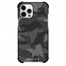 Burga Art Pattern Phone Case For iPhone Samsung Galaxy Pixel OnePlus Vivo Xiaomi Asus Sony Motorola Nokia - Burga Night Black Camouflage Poster