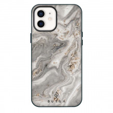 Burga Art Pattern Phone Case For iPhone Samsung Galaxy Pixel OnePlus Vivo Xiaomi Asus Sony Motorola Nokia - Burga Snowstorm Grey Marble Poster