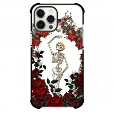Casely Art Pattern Phone Case For iPhone Samsung Galaxy Pixel OnePlus Vivo Xiaomi Asus Sony Motorola Nokia - Casely Forever Grateful Dead Skeleton Floral Poster