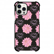 Floral Pattern Art Phone Case For iPhone Samsung Galaxy Pixel OnePlus Vivo Xiaomi Asus Sony Motorola Nokia - Floral Pattern Pink And Black Flower Art Poster