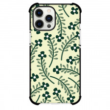 Floral Pattern Art Phone Case For iPhone Samsung Galaxy Pixel OnePlus Vivo Xiaomi Asus Sony Motorola Nokia - Floral Pattern White And Green Floral Poster