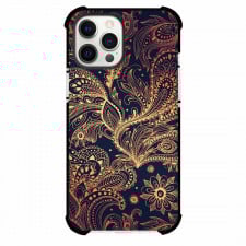 Mandala Pattern Phone Case For iPhone Samsung Galaxy Pixel OnePlus Vivo Xiaomi Asus Sony Motorola Nokia - Mandala Pattern Golden Paisley Art Poster
