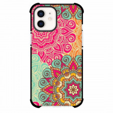 Mandala Pattern Phone Case For iPhone Samsung Galaxy Pixel OnePlus Vivo Xiaomi Asus Sony Motorola Nokia - Mandala Pattern Pink And Green Poster