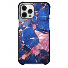 Marble Pattern Phone Case For iPhone Samsung Galaxy Pixel OnePlus Vivo Xiaomi Asus Sony Motorola Nokia - Marble Pattern Pink Blue Crakced Poster