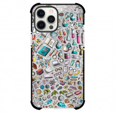 Art Pattern Case For iPhone Samsung Galaxy Pixel OnePlus Vivo Xiaomi Asus Sony Motorola Nokia - Science Pattern Objects Collage