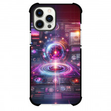 Art Pattern Case For iPhone Samsung Galaxy Pixel OnePlus Vivo Xiaomi Asus Sony Motorola Nokia - Science Pink Neon Interface