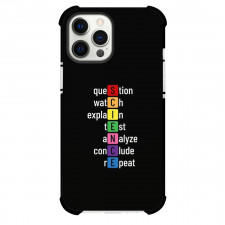 Art Pattern Case For iPhone Samsung Galaxy Pixel OnePlus Vivo Xiaomi Asus Sony Motorola Nokia - Science Word Art Black Background